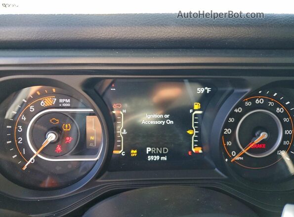 1C4PJXDN6SW551186 2025 JEEP WRANGLER White Вид щитка приладів