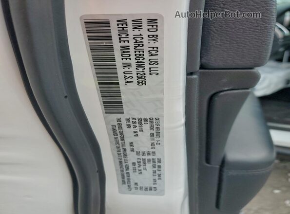 1C4RJEBG4NC126055 2022 JEEP GRAND Белый Вид наклейки с VIN-кодом