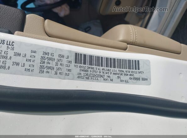 1C4RJECG2HC659427 2017 JEEP GRAND CHEROKEE Белый Вид подкапотного пространства