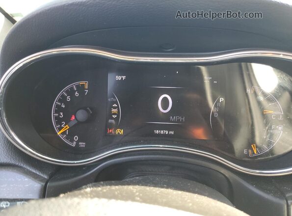 1C4RJFBG1GC357617 2016 JEEP GRAND Black Вид щитка приладів