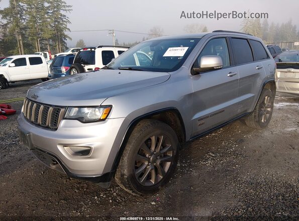 1C4RJFBG6GC384666 2016 JEEP GRAND CHEROKEE Серебряный Передняя левая четверть