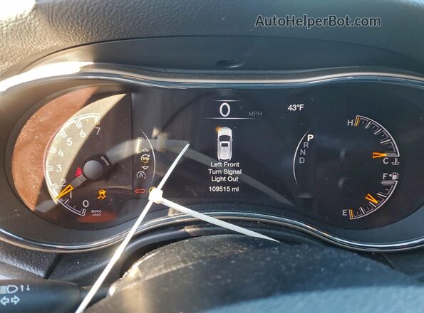 1C4RJFBG7GC324766 2016 JEEP GRAND Синий Вид щитка приборов