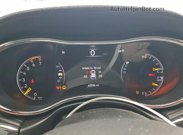 1C4RJFCT8LC127403 2020 JEEP GRAND White Вид щитка приладів