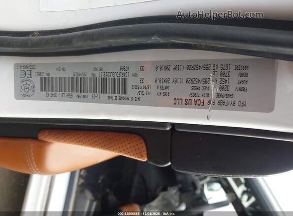 1C4RJFDJ3LC213117 2020 JEEP GRAND CHEROKEE White Widok komory silnika