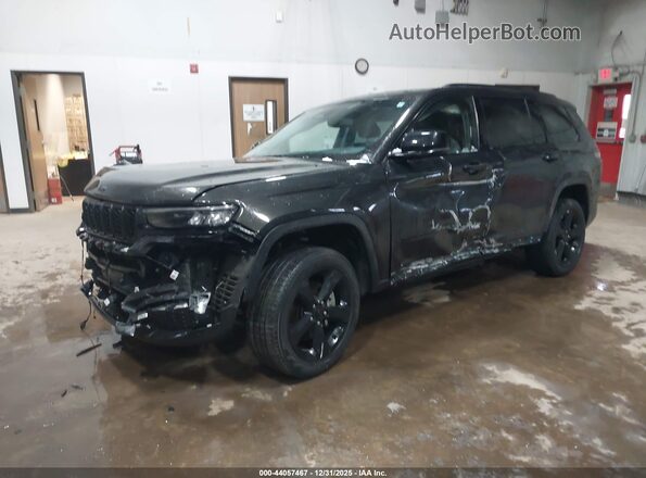 1C4RJKBG5N8547817 2022 JEEP GRAND CHEROKEE L Black Vista tres cuartos delantera izquierda