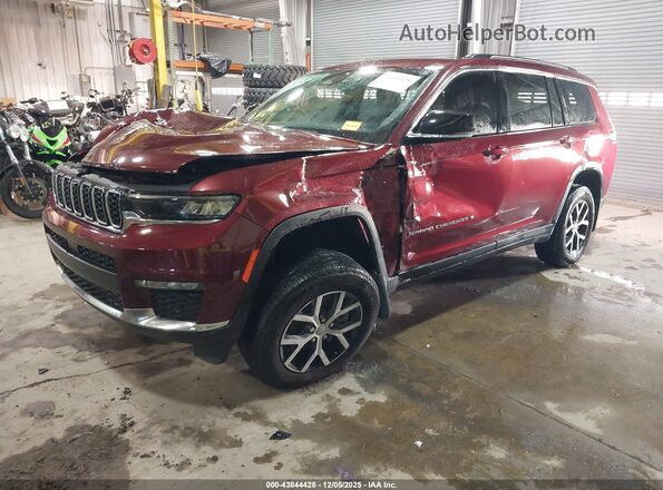 1C4RJKBG5P8854150 2023 JEEP GRAND CHEROKEE L Burgundy Передня ліва чверть