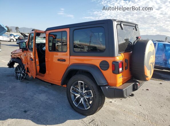 1C4RJXN60SW595359 2025 JEEP WRANGLER Оранжевый Задняя левая четверть