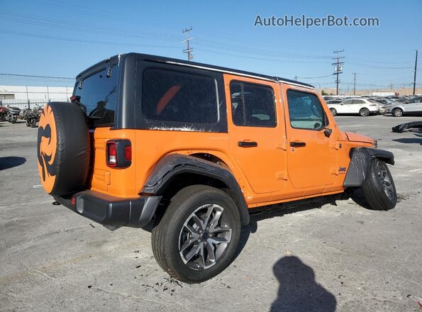 1C4RJXN60SW595359 2025 JEEP WRANGLER Оранжевый Задняя правая четверть