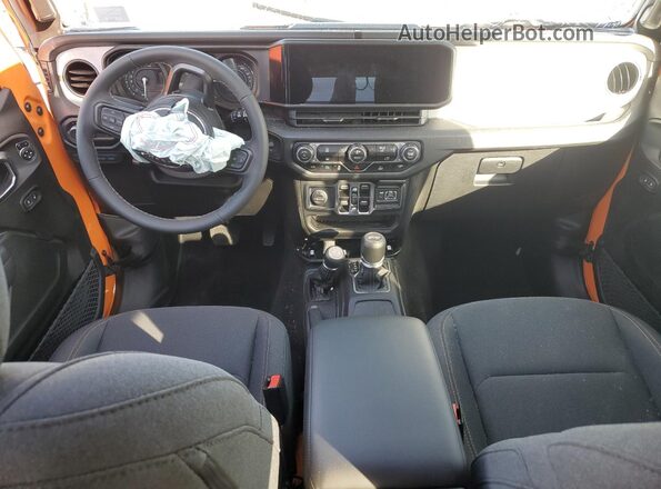 1C4RJXN60SW595359 2025 JEEP WRANGLER Оранжевый Вид панели приборов