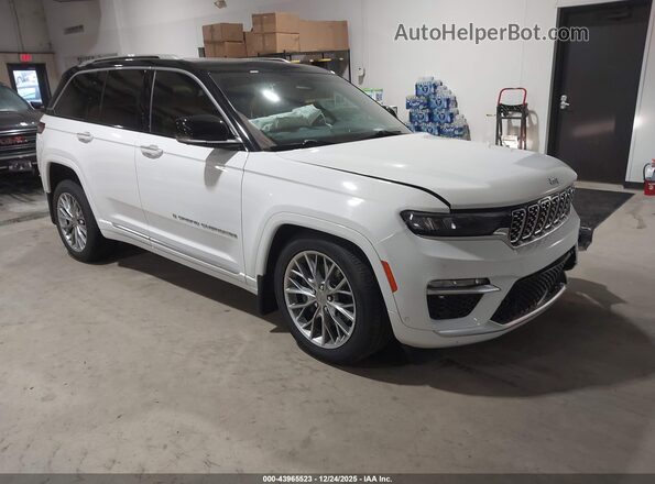 1C4RJYE67N8724924 2022 JEEP GRAND CHEROKEE 4XE White Przód prawy