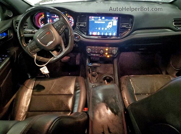1C4SDJCTXMC521496 2021 DODGE DURANGO Белый Вид панели приборов