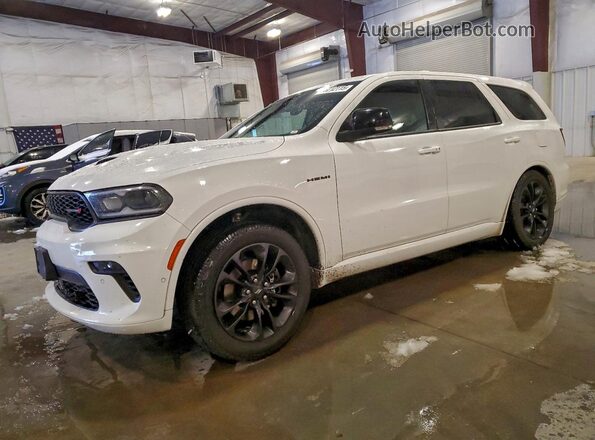 1C4SDJCTXMC521496 2021 DODGE DURANGO Белый Передняя левая четверть