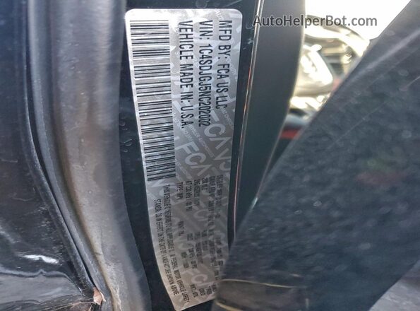 1C4SDJGJ5NC202002 2022 DODGE DURANGO Черный Вид наклейки с VIN-кодом