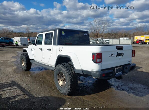 1C6HJTAG0ML597062 2021 JEEP GLADIATOR Белый Задняя левая четверть