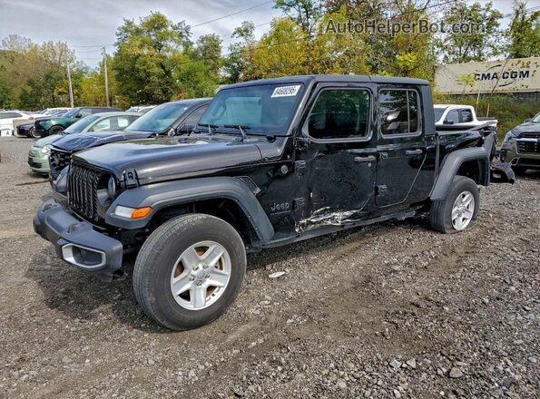 1C6HJTAG1PL527638 2023 JEEP GLADIATOR Черный Передняя левая четверть