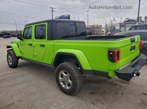 1C6HJTAG9ML619155 2021 JEEP GLADIATOR Зеленый Задняя правая четверть