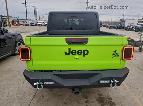 1C6HJTAG9ML619155 2021 JEEP GLADIATOR Зеленый Вид салона спереди