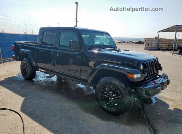 1C6HJTAGXPL507078 2023 JEEP GLADIATOR Черный Передняя правая четверть