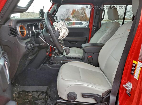 1C6JJTEG7ML538053 2021 JEEP GLADIATOR Красный Вид салона спереди