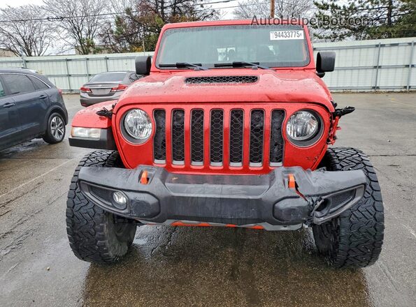 1C6JJTEG7ML538053 2021 JEEP GLADIATOR Красный Вид спереди