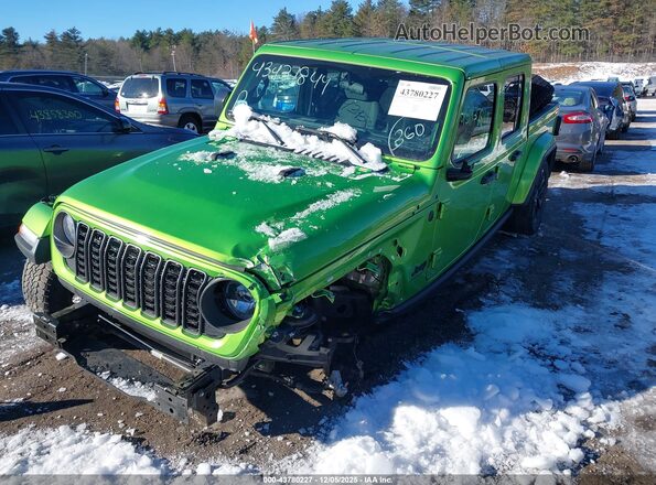 1C6PJTAG0SL511466 2025 JEEP GLADIATOR Зеленый Передняя левая четверть