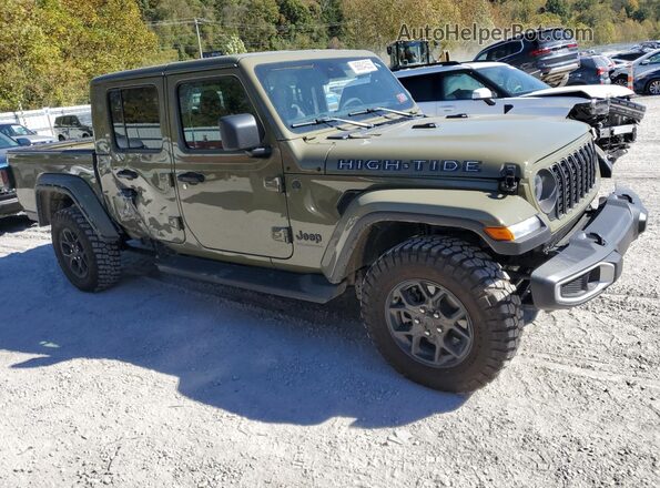 1C6PJTAG6SL527803 2025 JEEP GLADIATOR Зеленый Передняя правая четверть