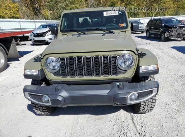 1C6PJTAG6SL527803 2025 JEEP GLADIATOR Зеленый Вид спереди