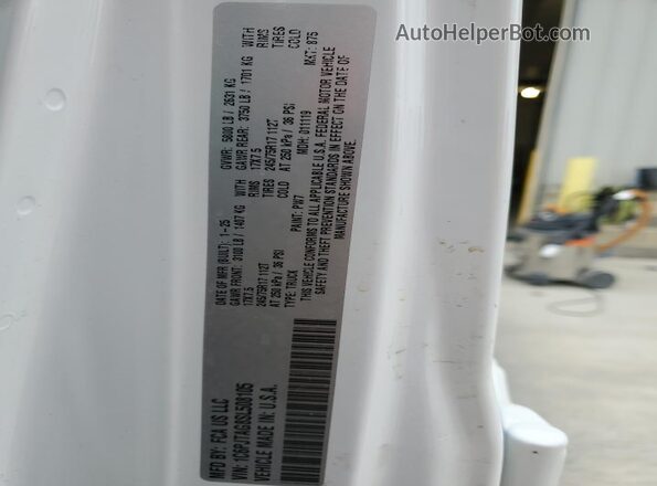 1C6PJTAG8SL508105 2025 JEEP GLADIATOR White Вид наклейки з VIN-кодом