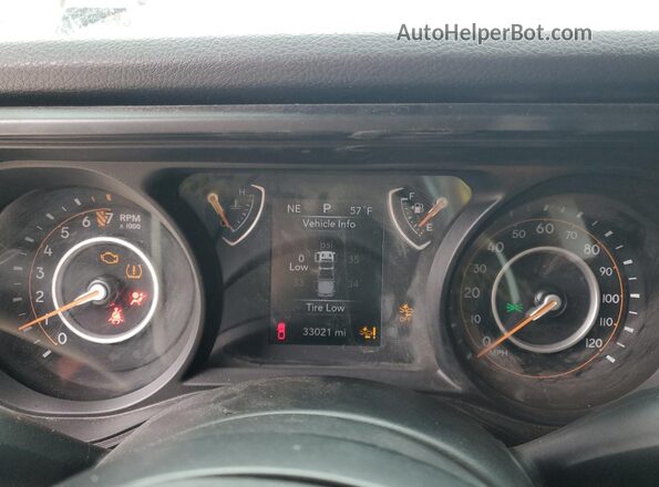 1C6PJTAG8SL508105 2025 JEEP GLADIATOR White Вид щитка приладів