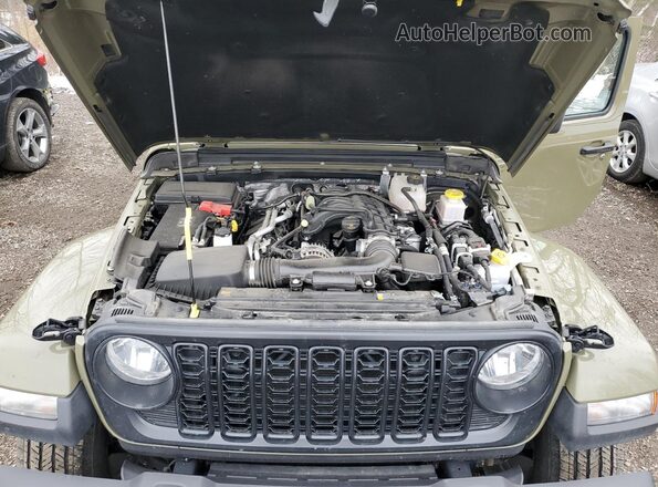 1C6RJTAG3SL521434 2025 JEEP GLADIATOR Желто-коричневый Вид задней части салона