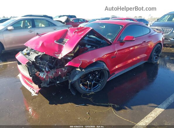 1FA6P8CF2L5174640 2020 FORD MUSTANG Maroon Առջևի ձախ երեք քառորդ տեսարան