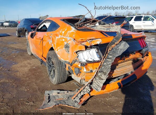 1FA6P8CF6M5148110 2021 FORD MUSTANG Оранжевый Задняя левая четверть