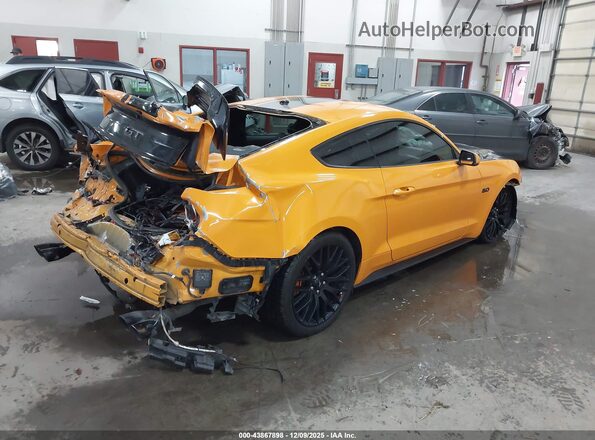 1FA6P8CF8K5189657 2019 FORD MUSTANG Оранжевый Задняя правая четверть