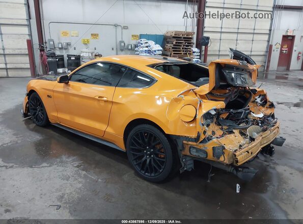 1FA6P8CF8K5189657 2019 FORD MUSTANG Оранжевый Задняя левая четверть