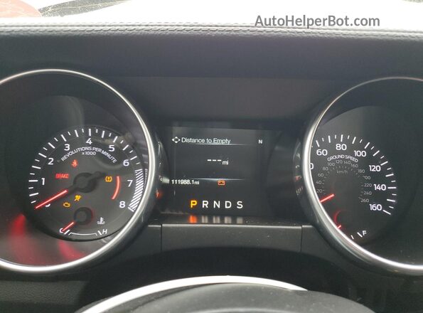 1FA6P8TH2K5117502 2019 FORD MUSTANG Черный Вид щитка приборов