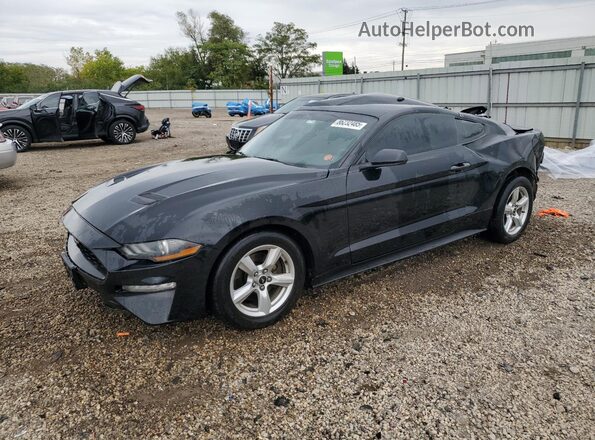 1FA6P8TH2K5117502 2019 FORD MUSTANG Черный Передняя левая четверть