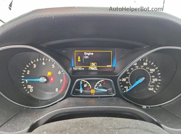 1FADP3F22HL217833 2017 FORD FOCUS White Widok zestawu wskaźników