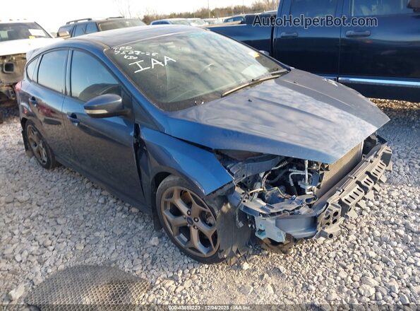 1FADP3L90JL312138 2018 FORD FOCUS ST Синий Передняя правая четверть