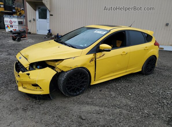 1FADP3L94HL307048 2017 FORD FOCUS Желтый Передняя левая четверть