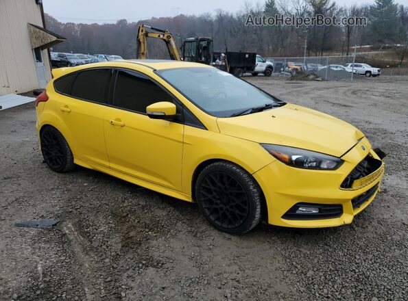 1FADP3L94HL307048 2017 FORD FOCUS Желтый Передняя правая четверть