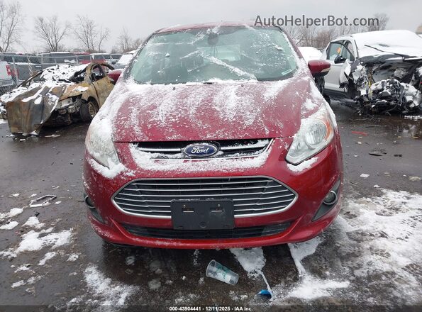 1FADP5CU0GL110439 2016 FORD C-MAX ENERGI Red Widok zestawu wskaźników