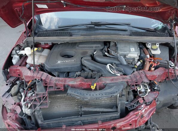 1FADP5CU6GL114480 2016 FORD C-MAX ENERGI Red Widok z tyłu