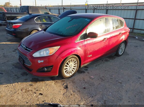 1FADP5CU8GL105263 2016 FORD C-MAX ENERGI Красный Передняя левая четверть