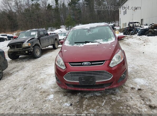1FADP5CUXGL114286 2016 FORD C-MAX ENERGI Red Widok zestawu wskaźników