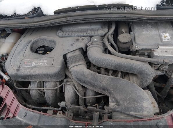 1FADP5CUXGL114286 2016 FORD C-MAX ENERGI Red Widok z tyłu