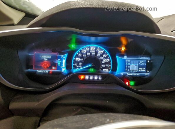 1FADP5DU6JL103548 2018 FORD C-MAX Gray Вид щитка приладів