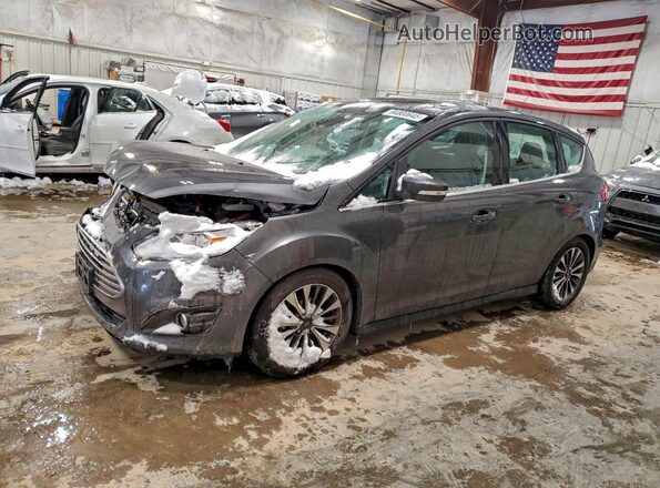 1FADP5DU6JL103548 2018 FORD C-MAX Gray Передня ліва чверть