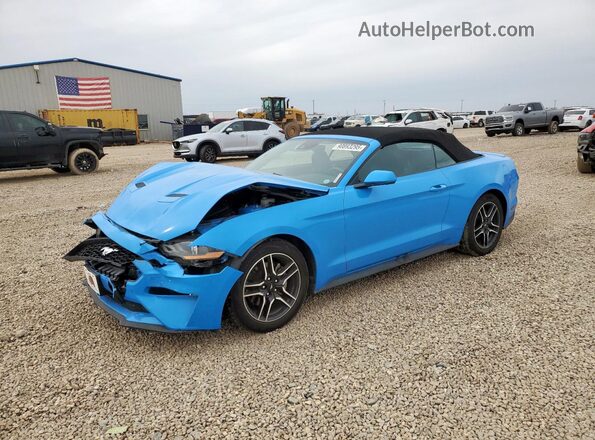 1FATP8UH3P5100457 2023 FORD MUSTANG Синий Передняя левая четверть