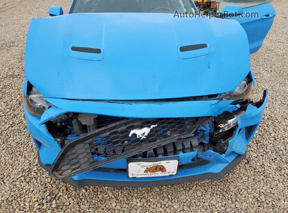 1FATP8UH3P5100457 2023 FORD MUSTANG Синий Вид задней части салона