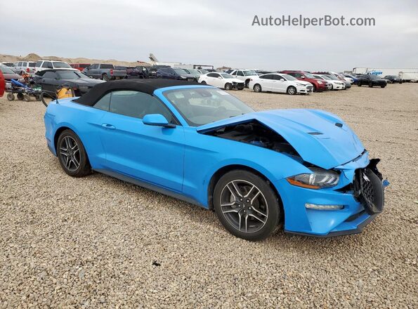 1FATP8UH3P5100457 2023 FORD MUSTANG Синий Передняя правая четверть